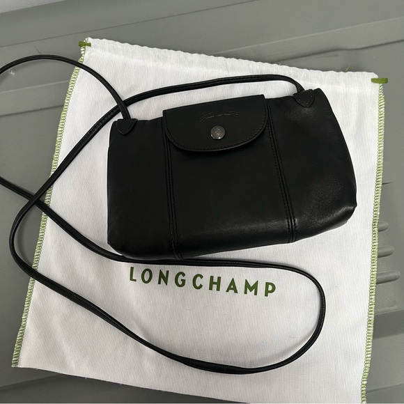 Longchamp Bags Authentic Longchamp Le Pliage Leather Crossbody Bag